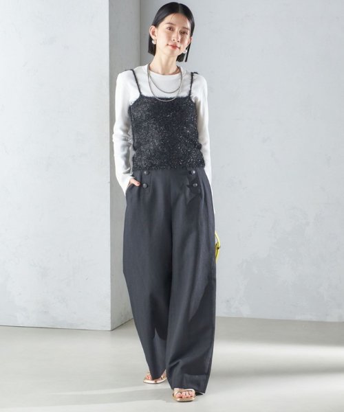 麻混 ヘリンボーン マリンパンツ 24SS ◇ 製品の特性上 濃色製品は