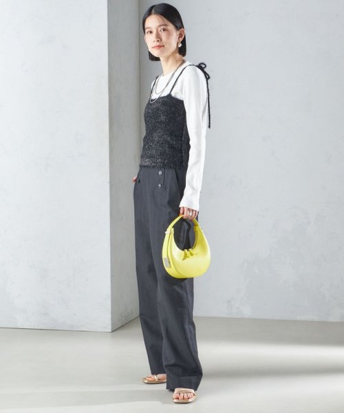 麻混 ヘリンボーン マリンパンツ 24SS ◇ 製品の特性上 濃色製品は