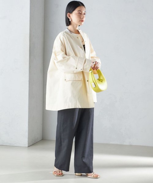 麻混 ヘリンボーン マリンパンツ 24SS ◇ 製品の特性上 濃色製品は