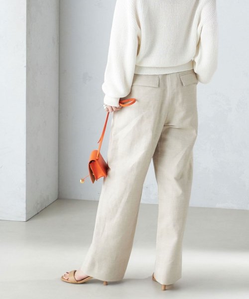 麻混 ヘリンボーン マリンパンツ 24SS ◇ 製品の特性上 濃色製品は