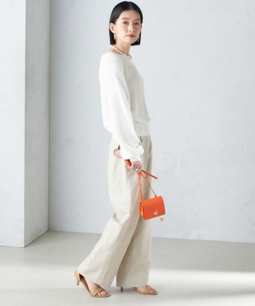 麻混 ヘリンボーン マリンパンツ 24SS ◇ 製品の特性上 濃色製品は