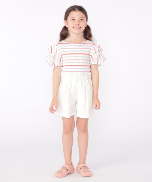 SHIPS KIDS(シップスキッズ)/SHIPS KIDS:100～130cm / オーガニック コットン フリル スリーブ TEE/img05