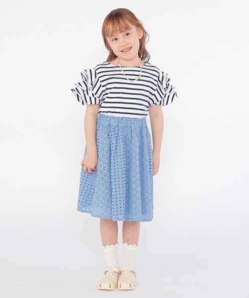 SHIPS KIDS(シップスキッズ)/SHIPS KIDS:100～130cm / オーガニック コットン フリル スリーブ TEE/img12