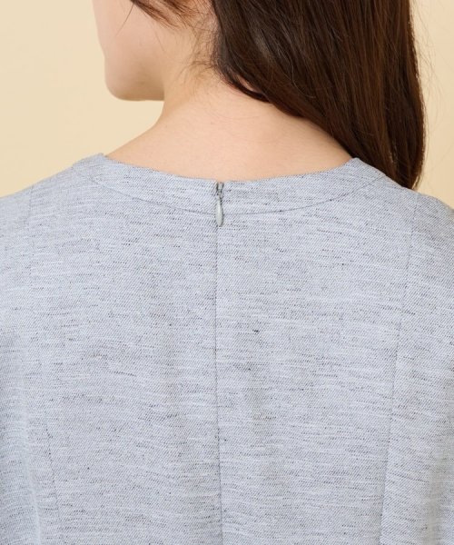 【清涼感／洗える／ミモレ丈】麻調 スラブワンピース 【清涼感／洗える／ミモレ丈】麻調 スラブワンピース C1758235501(13365円)