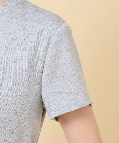 【清涼感／洗える／ミモレ丈】麻調 スラブワンピース 【清涼感／洗える／ミモレ丈】麻調 スラブワンピース C1758235501(13365円)