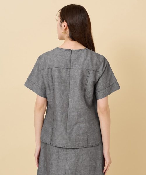 【セットアップ可能】ヘンプシャンブレー Tブラウス 人気・おすすめ｜使いやすい・旅行におすすめ 品質保証 全国発送 日本国内発送・最短翌日お届け