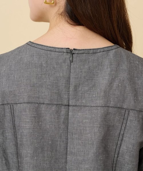 【セットアップ可能】ヘンプシャンブレー Tブラウス 人気・おすすめ｜使いやすい・旅行におすすめ 品質保証 全国発送 日本国内発送・最短翌日お届け