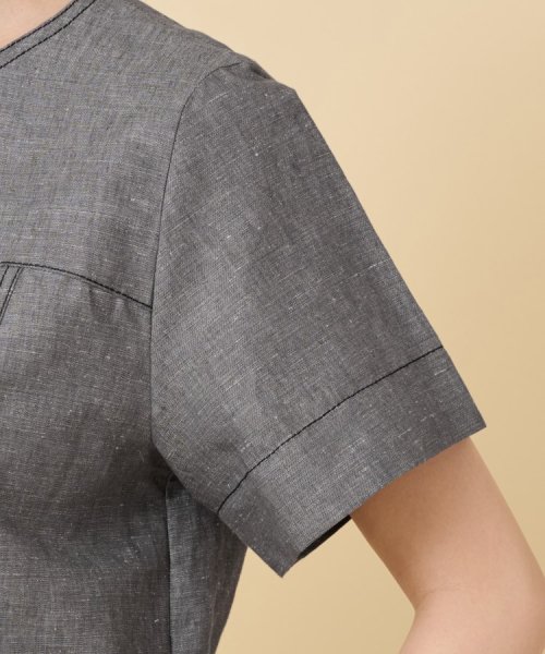 【セットアップ可能】ヘンプシャンブレー Tブラウス 人気・おすすめ｜使いやすい・旅行におすすめ 品質保証 全国発送 日本国内発送・最短翌日お届け