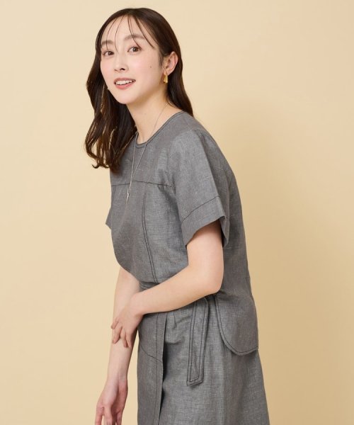 【セットアップ可能】ヘンプシャンブレー Tブラウス 人気・おすすめ｜使いやすい・旅行におすすめ 品質保証 全国発送 日本国内発送・最短翌日お届け