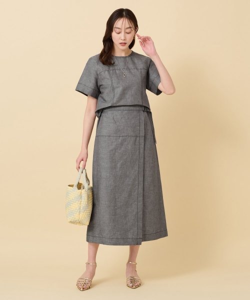 【セットアップ可能】ヘンプシャンブレー Tブラウス 人気・おすすめ｜使いやすい・旅行におすすめ 品質保証 全国発送 日本国内発送・最短翌日お届け