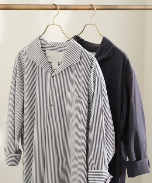 【TICCA / ティッカ】 オープンカラーシャツワンピース TICCA Spick ティッカ ：TBDS 016/NAVY