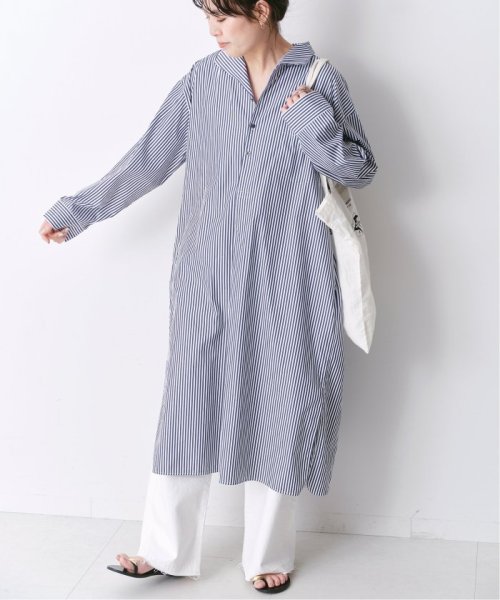 【TICCA / ティッカ】 オープンカラーシャツワンピース TICCA Spick ティッカ ：TBDS 016/NAVY