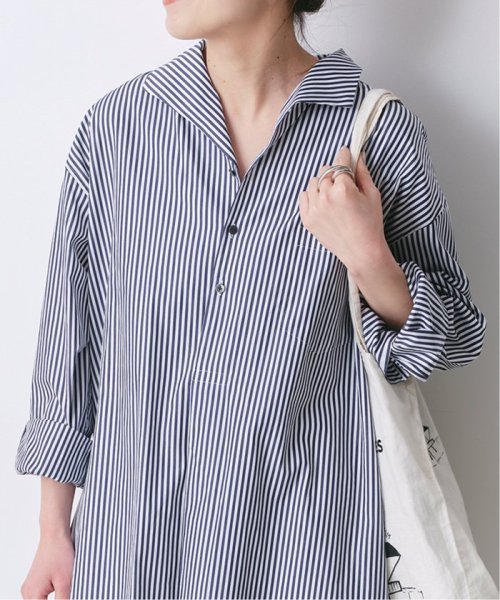 【TICCA / ティッカ】 オープンカラーシャツワンピース TICCA Spick ティッカ ：TBDS 016/NAVY