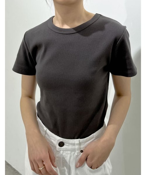 Re:EDIT(リエディ)/[神山まりあさん着用]テレコリブクルーネック半袖Tシャツ/img33