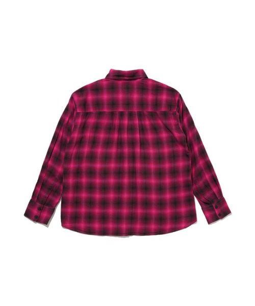 Levi's(リーバイス)/NOLA オーバーサイズシャツ レッド LUCINDA PLAID/img04