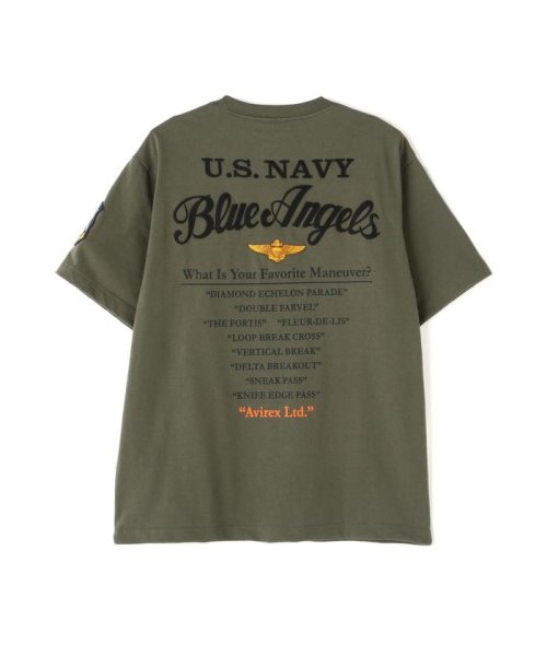 AVIREX(AVIREX)/BLUE ANGELS EMBROIDERY SHORTSLEEVE T－SHIRT/img32