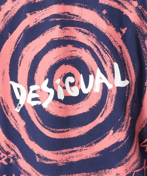 Desigual(デシグアル)/スパイラル&メッセージ Tシャツ/img06