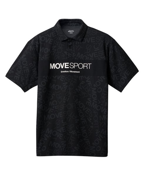 MOVESPORT(ムーブスポーツ)/SUNSCREEN ミニ鹿の子 総柄グラフィック ポロシャツ/img18
