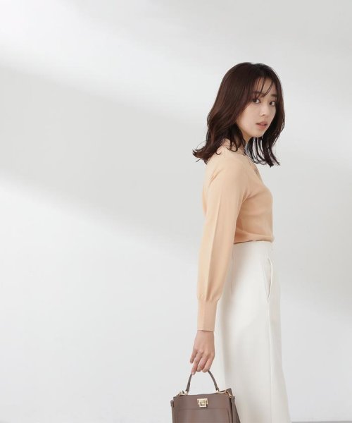 NATURAL BEAUTY BASIC(ナチュラルビューティーベーシック)/ハトメポイントボウタイニット　24SS/img23