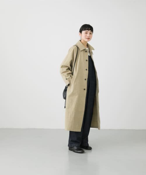 ステンカラーラグランビッグコート 