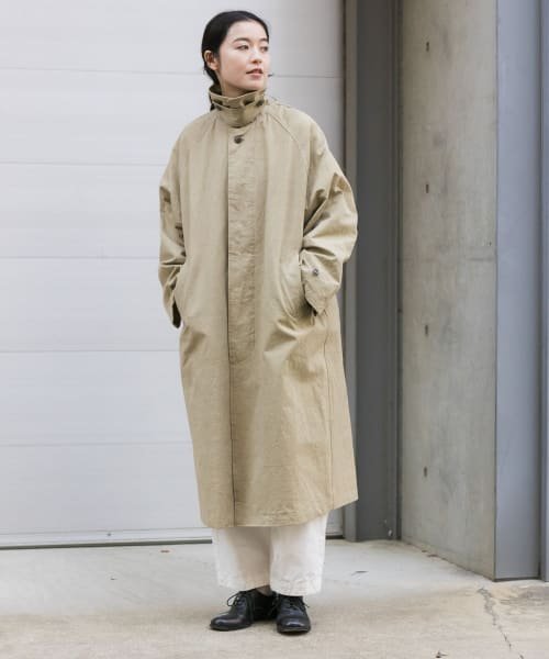 ステンカラーラグランビッグコート 