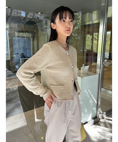 emmi - emmi 金子綾コラボケープ付ブラウス&amp;コクーンパンツ emmi atelier】金子綾 コラボケープ付きブラウス(ブラウス