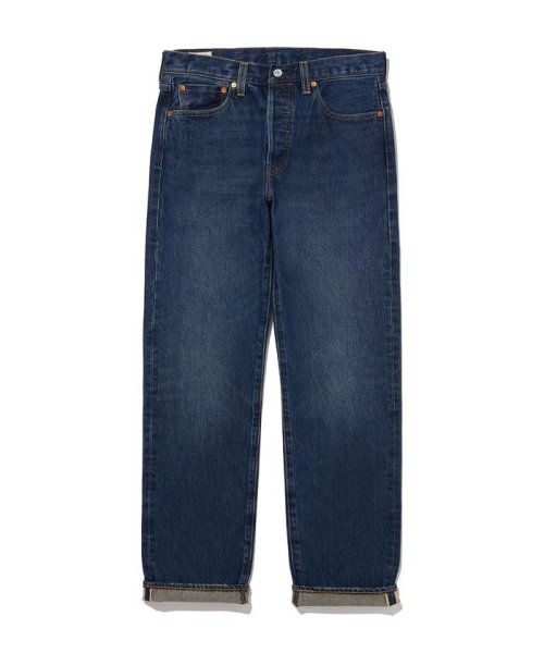 501(R) ジーンズ ダークインディゴ BLAST OF BLUE SELVE 《追加》サイドカーブクラッシュデニム E1591913345(12155円)