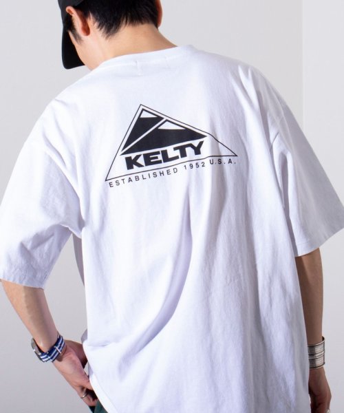 GLOSTER(GLOSTER)/【限定展開】【KELTY×GLOSTER】別注  ケルティワンポイントワッペン バックプリントTシャツ/img37