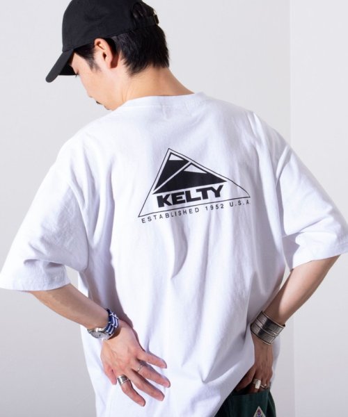 GLOSTER(GLOSTER)/【限定展開】【KELTY×GLOSTER】別注  ケルティワンポイントワッペン バックプリントTシャツ/img38