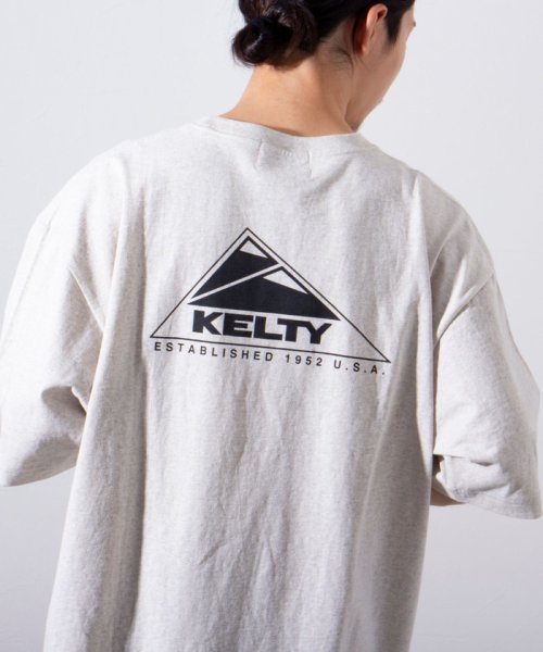 GLOSTER(GLOSTER)/【限定展開】【KELTY×GLOSTER】別注  ケルティワンポイントワッペン バックプリントTシャツ/img47