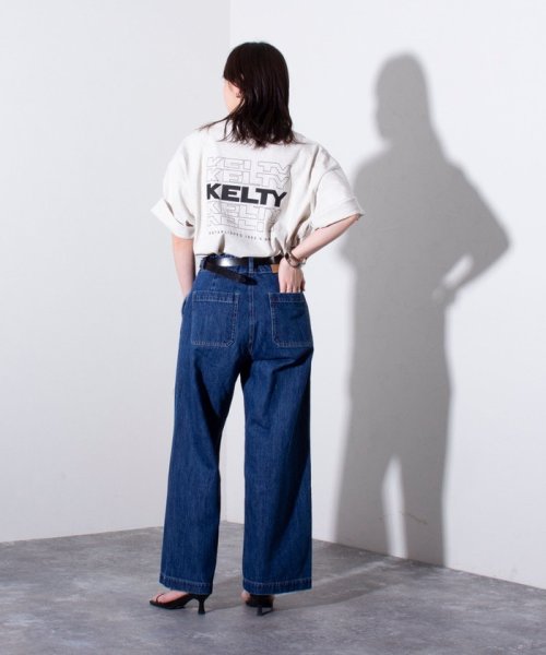 GLOSTER(GLOSTER)/【限定展開】【KELTY×GLOSTER】別注 バックタイポロゴプリントTシャツ ワンポイントワッペン/img16