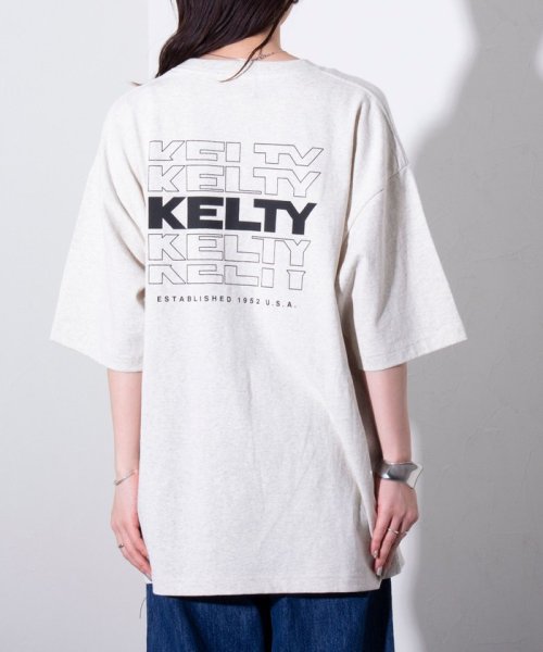 GLOSTER(GLOSTER)/【限定展開】【KELTY×GLOSTER】別注 バックタイポロゴプリントTシャツ ワンポイントワッペン/img24