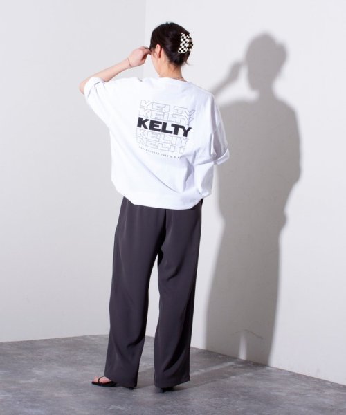GLOSTER(GLOSTER)/【限定展開】【KELTY×GLOSTER】別注 バックタイポロゴプリントTシャツ ワンポイントワッペン/img26