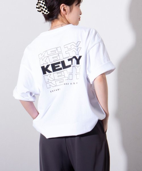 GLOSTER(GLOSTER)/【限定展開】【KELTY×GLOSTER】別注 バックタイポロゴプリントTシャツ ワンポイントワッペン/img28