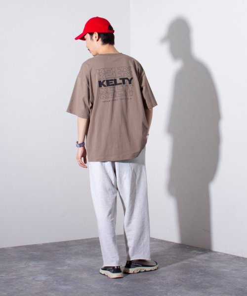 GLOSTER(GLOSTER)/【限定展開】【KELTY×GLOSTER】別注 バックタイポロゴプリントTシャツ ワンポイントワッペン/img35