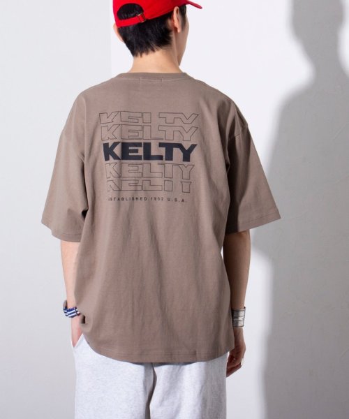 GLOSTER(GLOSTER)/【限定展開】【KELTY×GLOSTER】別注 バックタイポロゴプリントTシャツ ワンポイントワッペン/img38