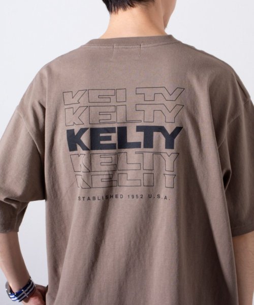 GLOSTER(GLOSTER)/【限定展開】【KELTY×GLOSTER】別注 バックタイポロゴプリントTシャツ ワンポイントワッペン/img41