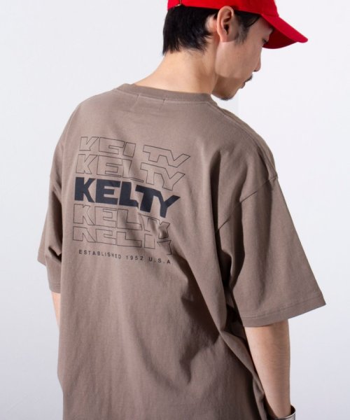 GLOSTER(GLOSTER)/【限定展開】【KELTY×GLOSTER】別注 バックタイポロゴプリントTシャツ ワンポイントワッペン/img42
