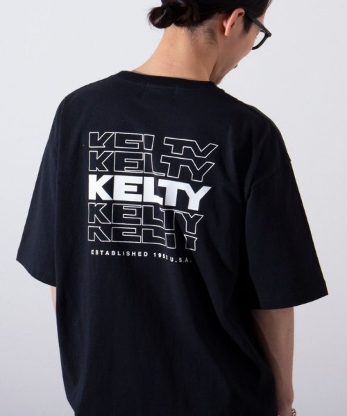 GLOSTER(GLOSTER)/【限定展開】【KELTY×GLOSTER】別注 バックタイポロゴプリントTシャツ ワンポイントワッペン/img53