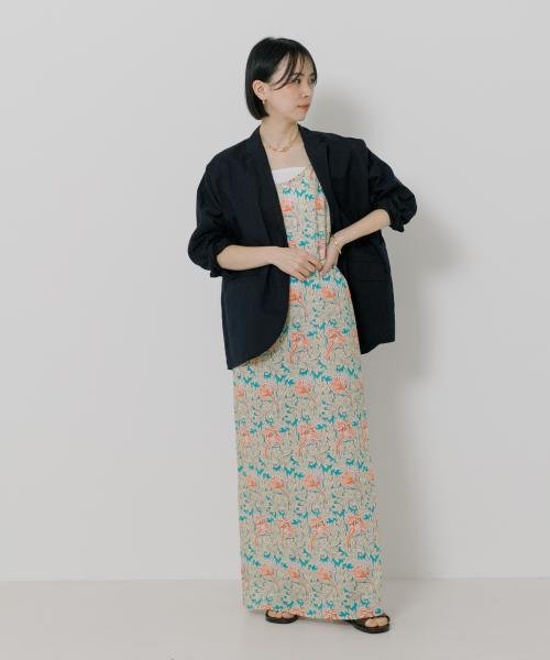 TICCA　コットンリネンシャツジャケット 