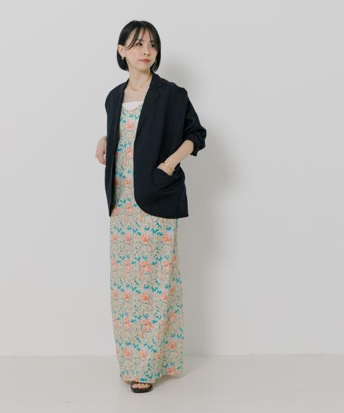 TICCA　コットンリネンシャツジャケット 