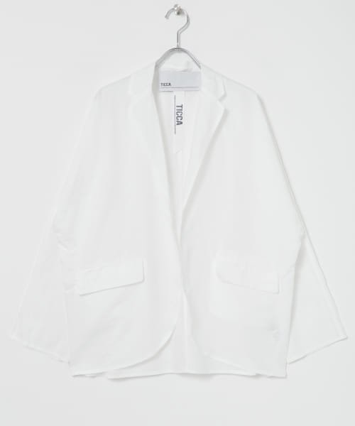 TICCA　コットンリネンシャツジャケット 