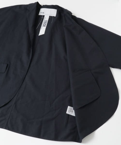 TICCA　コットンリネンシャツジャケット 