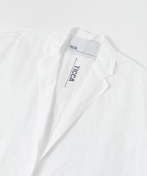 TICCA　コットンリネンシャツジャケット 