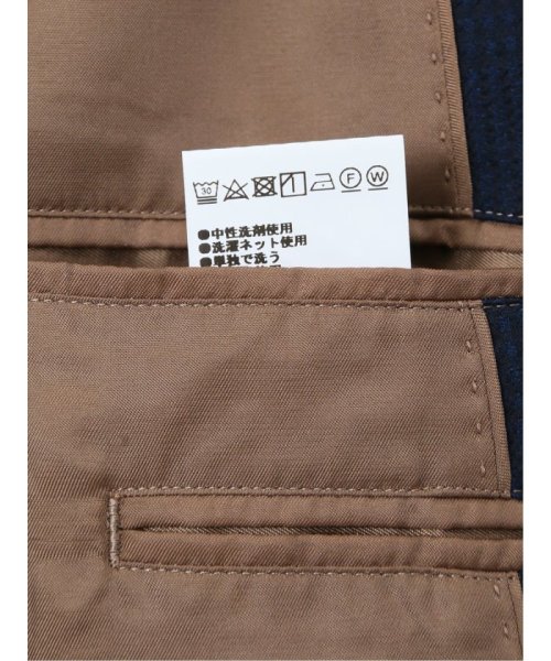m.f.editorial(エムエフエディトリアル)/クールマックス ジャガードチェック レギュラーフィット 2ボタンジャケット(セットアップ可能) メンズ セットアップ ジャケット ビジネス カジュアル アウター/img12