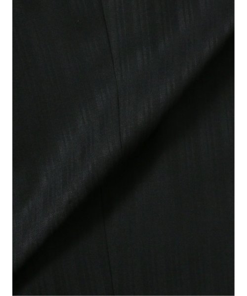 TAKA-Q(タカキュー)/光沢ウール混 スリムフィット 2ボタン3ピーススーツ シャドーストライプ黒 メンズ セットアップ ジャケット ビジネス カジュアル 通勤 仕事/img15