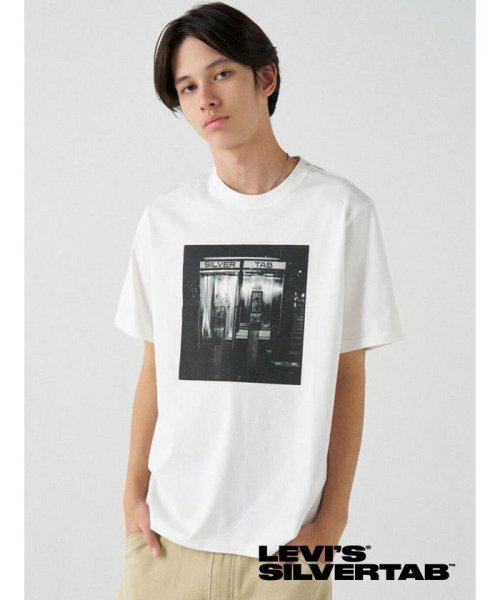 Levi's(リーバイス)/SILVERTAB（TM） リラックスフィット Tシャツ ホワイト PHONE BOOTH/img01