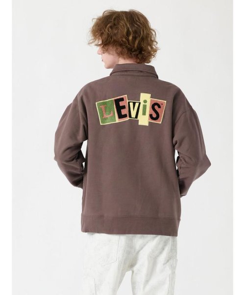 Levi's(リーバイス)/LEVI'S(R) SKATE ハーフジップシャツ ブラウン PEPPERCORN/img02