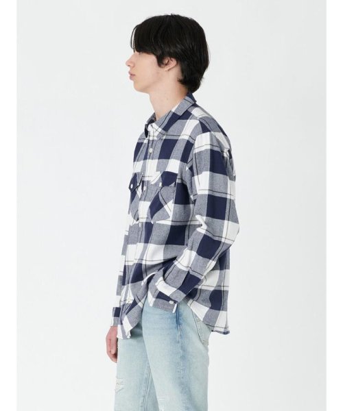 Levi's(リーバイス)/リラックスフィット ウエスタンシャツ ブルー GOUGH PLAID/img01