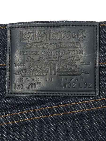 MADE IN JAPAN 511（TM） スリムフィット ダークインディゴ DARK RINSE ハイウエストワイドデニムパンツ EI1515320984(11550円)